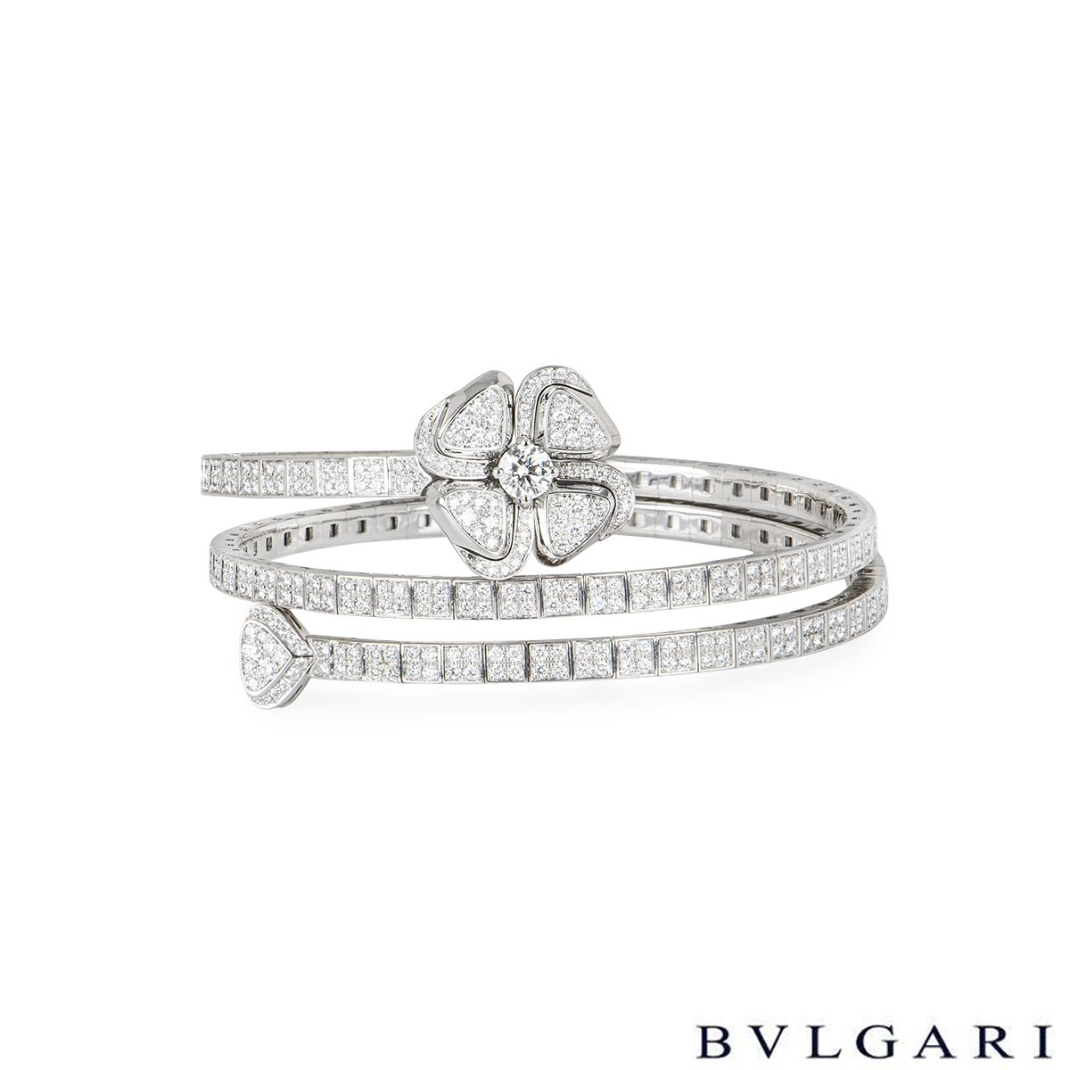 Bvlgari White Gold Diamond Fiorever Bracelet 354603